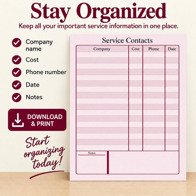 Service Kontakter Katalog Digital nedladdning Poster (Skapare uppladdad)