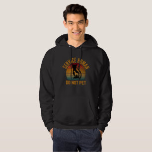 Service Människa Rör Inte T-Shirt Hoodie