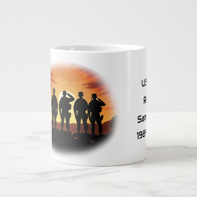 Service Member Appriciation Customizable Jumbo Mugg (Framsidan)