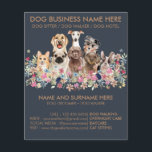 Service Pet-groomer för marinen Navy och Brown Hun Flygblad<br><div class="desc">Service Pet-groomer för marinen Navy och Brown Hund</div>