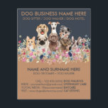 Service Pet groomer för marschen Brown Hund Flygblad<br><div class="desc">Service Pet groomer för marschen Brown Hund</div>