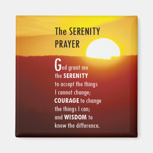 Service Prayer 1 Magnet (Framsidan)