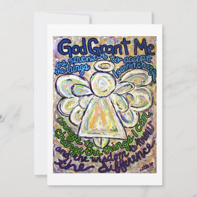 Service Prayer Angel Art-inbjudan eller Inbjudning Inbjudningar (Framsida)