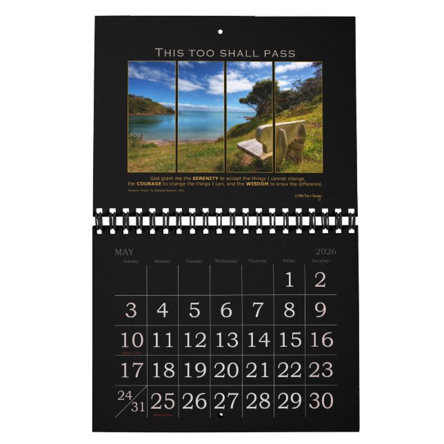Service Prayer Gud Bevilja offert Slogan Recovery Kalender (May 2026)