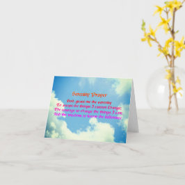 Service Prayer-inspirationskort Blå himmel Kort