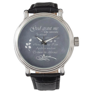 Service Prayer Watch, chalkboard design, unik Armbandsur