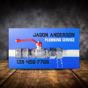 Service Pumber för handyman Faucet Pipe Plumber Visitkort