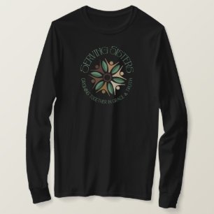 SERVICE SISTER LOGOTYP BLACK LÅNGÄRMAD T-Shirt