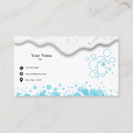 Service Soap-bubblor för hemmet Städning Visitkort