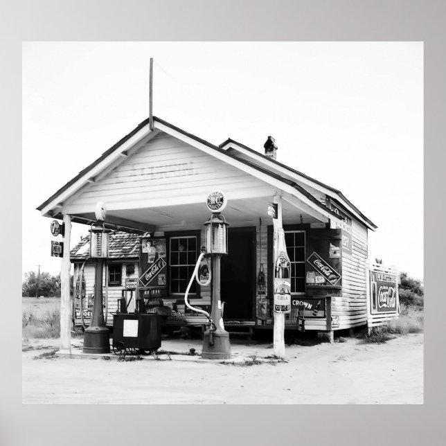 SERVICE STATION - NORTH CAROLINA - 1939 POSTER (Framsidan)