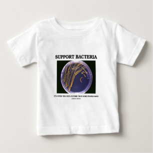 Servicebakterier odlar ofta endast något folk t shirt