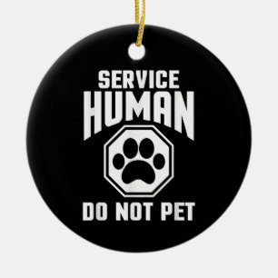 Servicehund design Ej Kela Roligt Citat Hund Lo Julgransprydnad Keramik