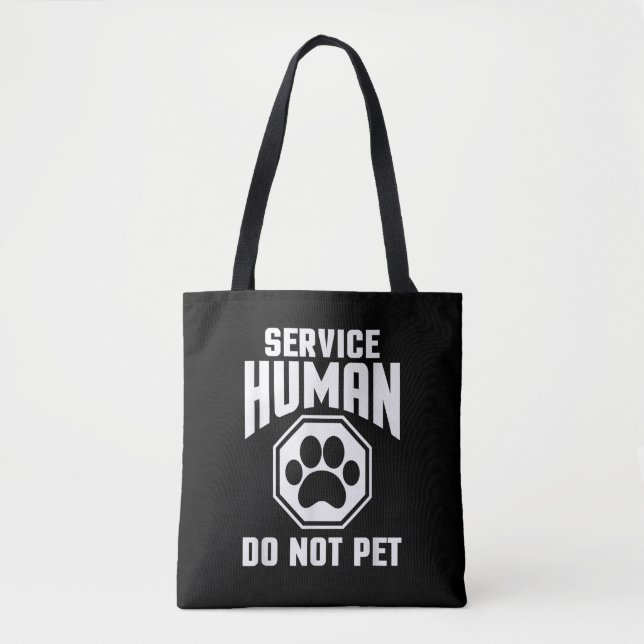 Servicehund design Ej Kela Roligt Citat Hund Lo Tygkasse (Framsida)