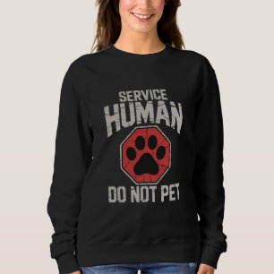 Servicehund Människa Rör Inte Räddningshund Ägare  T Shirt