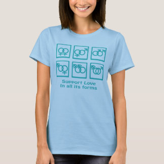 Servicekärlek och gender tee shirt
