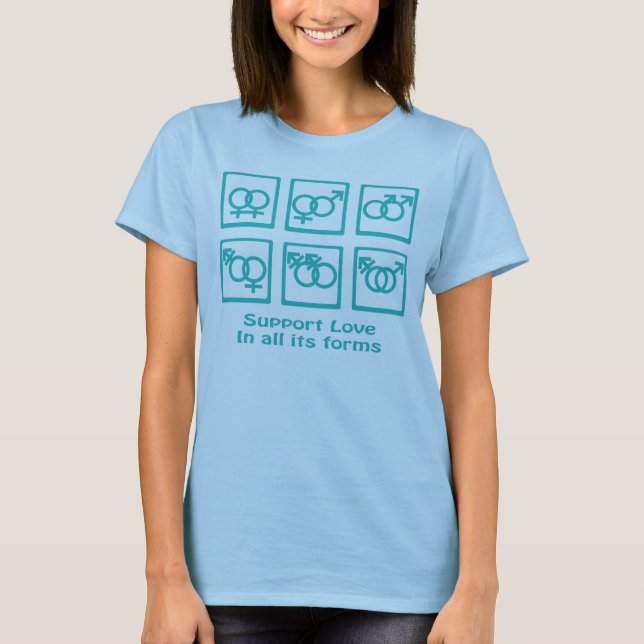 Servicekärlek och gender tee shirt (Framsida)