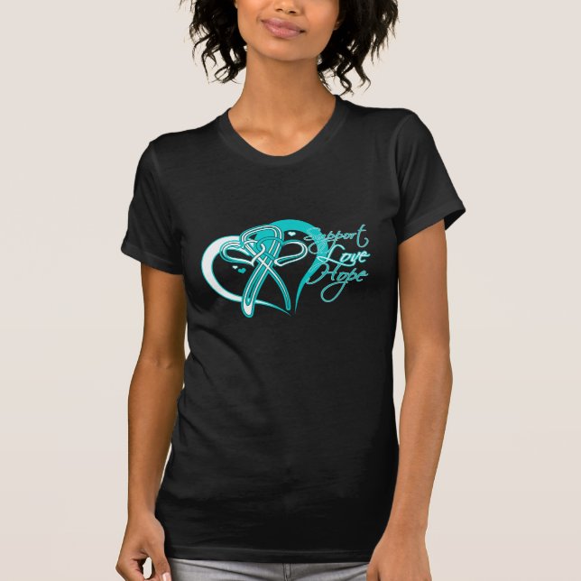 Servicekärlekhopp - Cervical cancer T Shirt (Framsida)
