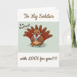 SERVICEMAN ELLER SERVICE WOMAN THANKSGIVING HELGKORT