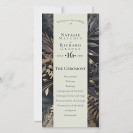 Serviceorder, program Slate & Grått gilded