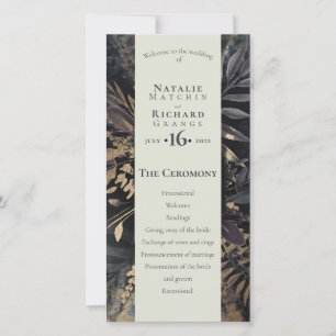 Serviceorder, program Slate & Grått gilded