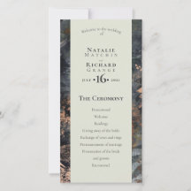 Serviceorder, program Slate & Grått gilded