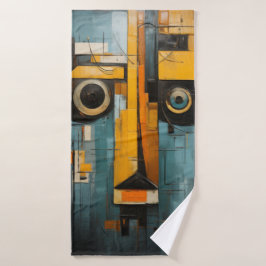 Serviette de plage art abstrait 