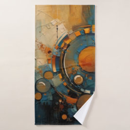 Serviette de plage art abstrait 