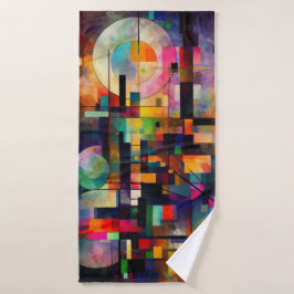 Serviette de plage art abstrait 