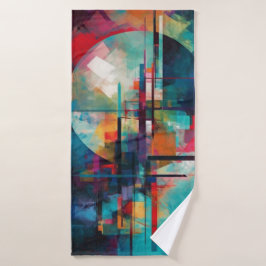 Serviette de plage art abstrait 