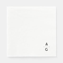 Serviette en papier de mariage "Lettrus" Pappersservett