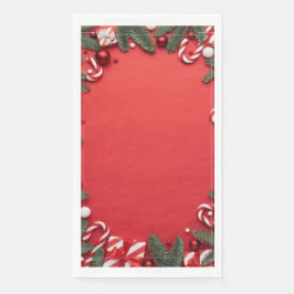 Serviette en Papier "Rouge & Canne à Sucre"  Pappersservett