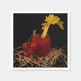 Serviette - Motiv Cocktail Wodka Tomate Pappersservett