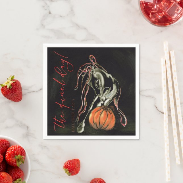 Servietten Halloween Party mit Geisterpferd Pappersservett (Insitu)