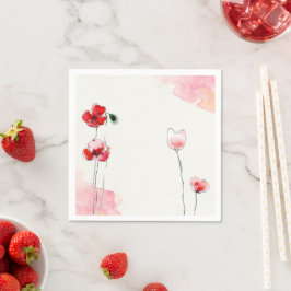 Serviettes "Coquelicots" Pappersservett