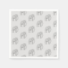 Serviettes d'anniversaire à motif éléphanteau fant pappersservett