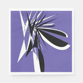 Serviettes en Papier Violettes au Design Graphique Pappersservett