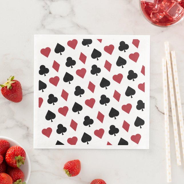 Servilleta de papel de cena naipes pappersservett (Insitu)