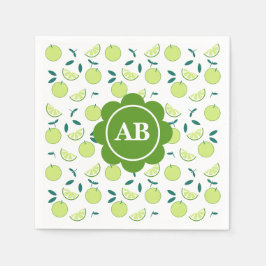 Servilleta de papel diseño de limas pappersservett