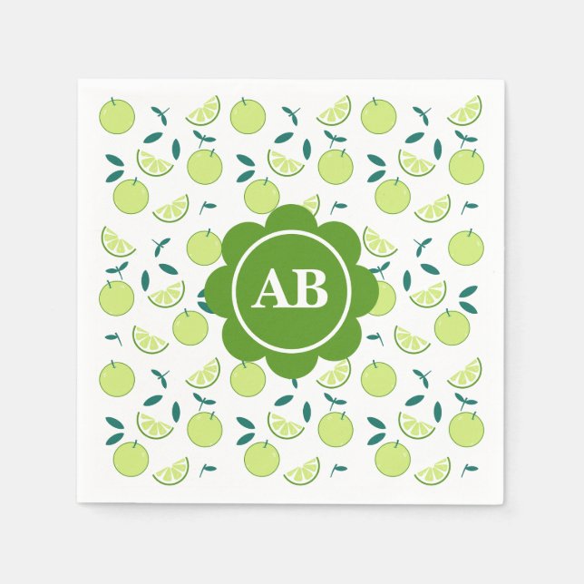 Servilleta de papel diseño de limas pappersservett (Framsidan)