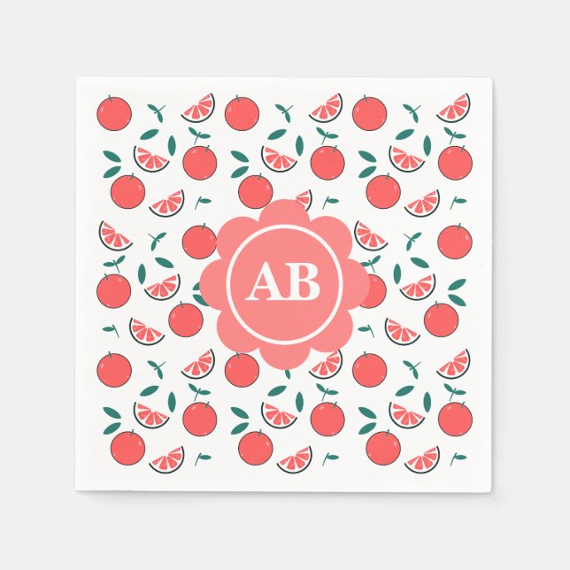 Servilleta de papel diseño melocotones pappersservett (Framsidan)
