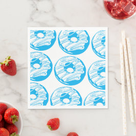Servilleta de papel donas azules pappersservett