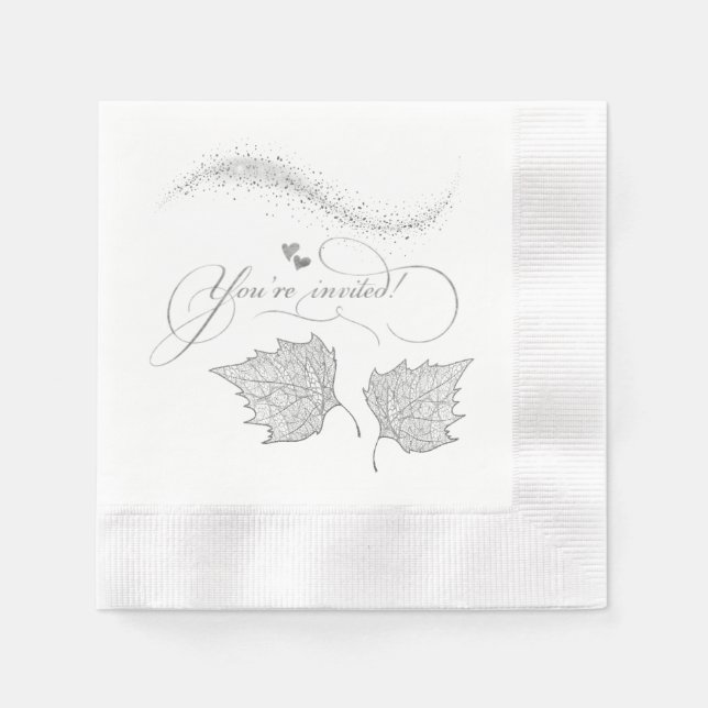 Servilleta de papel estás invitado para boda pappersservett (Framsidan)