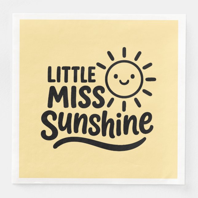 Servilleta de papel – Little Miss Sunshine Pappersservett (Framsida)