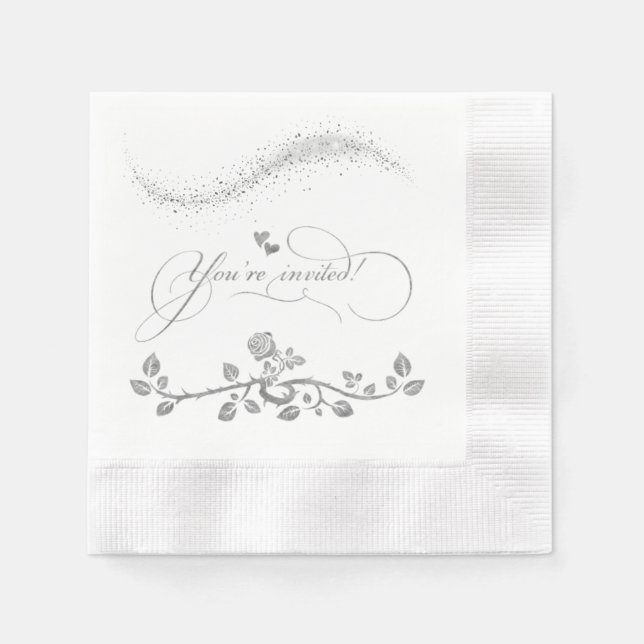 Servilleta de papel para boda pappersservett (Framsidan)