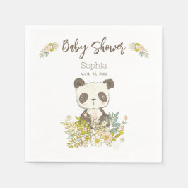 Servilletas de papel Baby Shower Panda Pappersservett