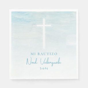 Servilletas Mi Bautizo Azul Spanska serblonkor Pappersservett