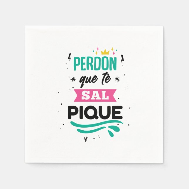 Servilletas papel Shakira - Perdón que te salpique Pappersservett (Framsidan)