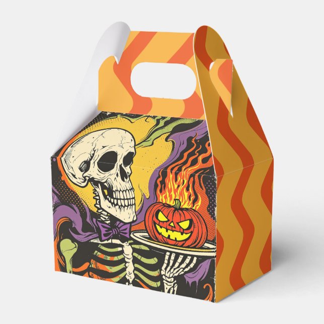 "Serving up Skrämmer" Replika Circa 1950-talet Presentaskar (Framsidan Sidan)