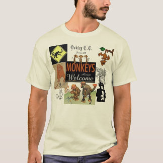 servitör apa, golfspelapa, t-shirt