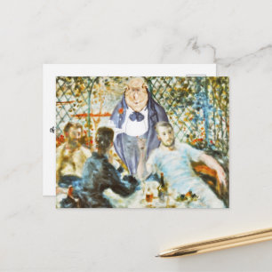 Servitör på festerna på båtklubben (Renoir) Vykort